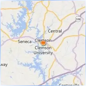 Clemson University Location Map Clemson University Location Map