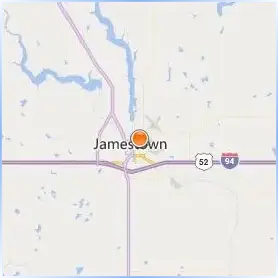 University of Jamestown Location Map University of Jamestown Location Map
