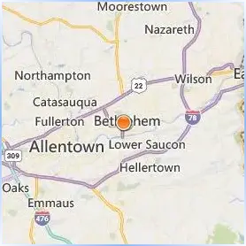 Moravian University Location Map Moravian University Location Map