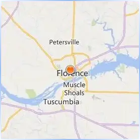 University of North Alabama Location Map University of North Alabama Location Map