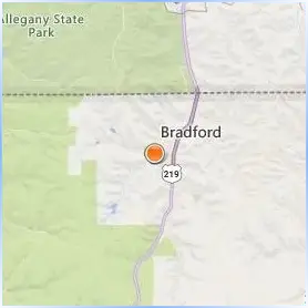 University of Pittsburgh Bradford Location Map University of Pittsburgh Bradford Location Map