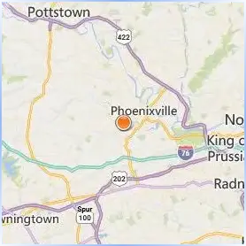 University of Valley Forge Location Map University of Valley Forge Location Map